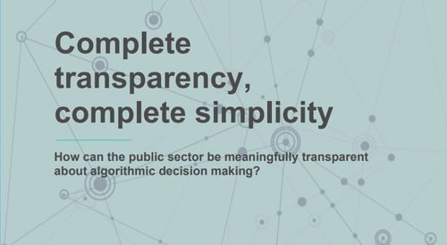 Complete Transparency in Government Data