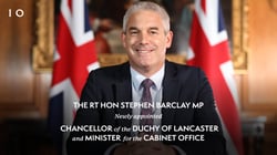 Stephen Barclay Minister for the Cabinet Office